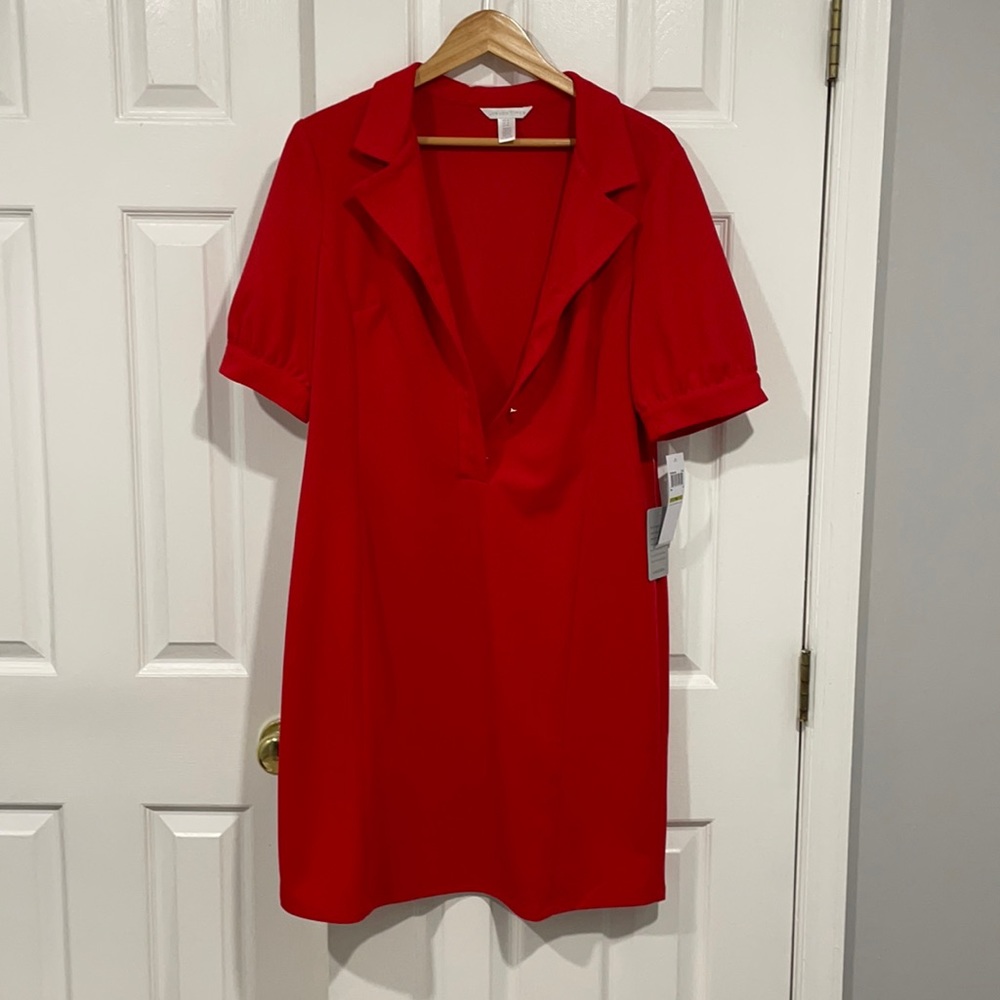Casual red dress